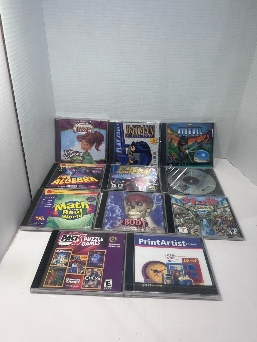 11 Assorted PC Game CD-ROMs - Multi-Title Collection (Various pieces )